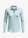 Maglietta da donna Under Armour  Zinger MicroStripe LSPolo-BLU