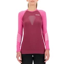 Maglietta da donna UYN  Marathon OW Shirt LS Red Plum L/XL