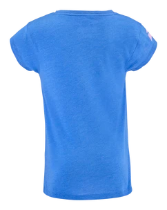 Maglietta da ragazza Babolat  Exercise Cotton Tee Girl French Blue 6 - 8 anni