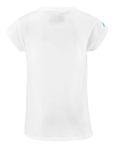 Maglietta da ragazza Babolat  Exercise Cotton Tee Girl White 6 - 8 anni