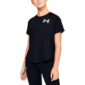 Maglietta da ragazza Under Armour HeatGear SS Black