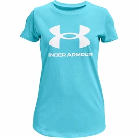 Maglietta da ragazza Under Armour Live Sportstyle Graphic SS Opal