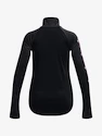 Maglietta da ragazza Under Armour  Tech Graphic 1/2 Zip -BLK