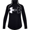 Maglietta da ragazza Under Armour  Tech Graphic Logo Half Zip-BLK M