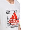 Maglietta da uomo adidas  Fast GFX white