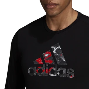 Maglietta da uomo adidas  Fast Graphic LS Tee Black S