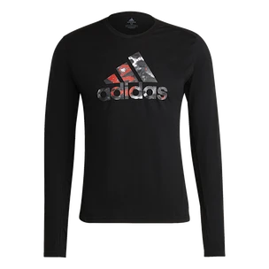 Maglietta da uomo adidas  Fast Graphic LS Tee Black S