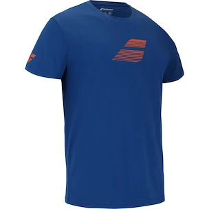 Maglietta da uomo Babolat  Exercise Big Flag Tee Men Dark Blue S