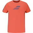 Maglietta da uomo Babolat  Exercise Big Flag Tee Men Hot Coral