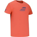 Maglietta da uomo Babolat  Exercise Big Flag Tee Men Hot Coral