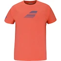 Maglietta da uomo Babolat  Exercise Big Flag Tee Men Hot Coral