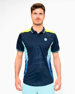 Maglietta da uomo BIDI BADU  Grafic Illumination Polo Dark Blue M