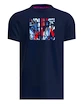 Maglietta da uomo BIDI BADU  New York 2024 Chill Tee Dark Blue/Red