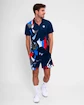 Maglietta da uomo BIDI BADU  New York 2024 Polo Dark Blue/Red