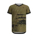 Maglietta da uomo BIDI BADU  Pure Wild V-Neck Tee Olive/Dark Grey L