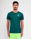 Maglietta da uomo BIDI BADU  Spike Crew Two Colored Tee Dark Green