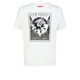 Maglietta da uomo CCM Nostalgia POSTER S/S TEE White