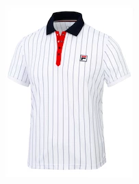 Maglietta da uomo Fila Polo Stripes White/Stripes