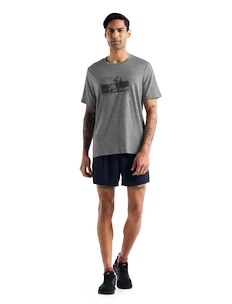 Maglietta da uomo Icebreaker  Tech Lite II SS Tee Natural Run Club Metro XL