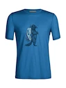 Maglietta da uomo Icebreaker  Tech Lite II SS Tee Waschbar Wandering Azul XL