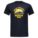 Maglietta da uomo Jack Wolfskin  JW Mountain Trail T Night Blue XXL