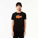 Maglietta da uomo Lacoste  Big Logo Core Performance T-Shirt Black/Sunrise