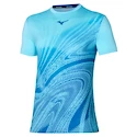 Maglietta da uomo Mizuno  Charge Shadow Graphic Tee Blue Glow  XL