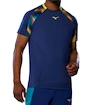 Maglietta da uomo Mizuno  Frontier Shadow Tee M Bellwether Blue