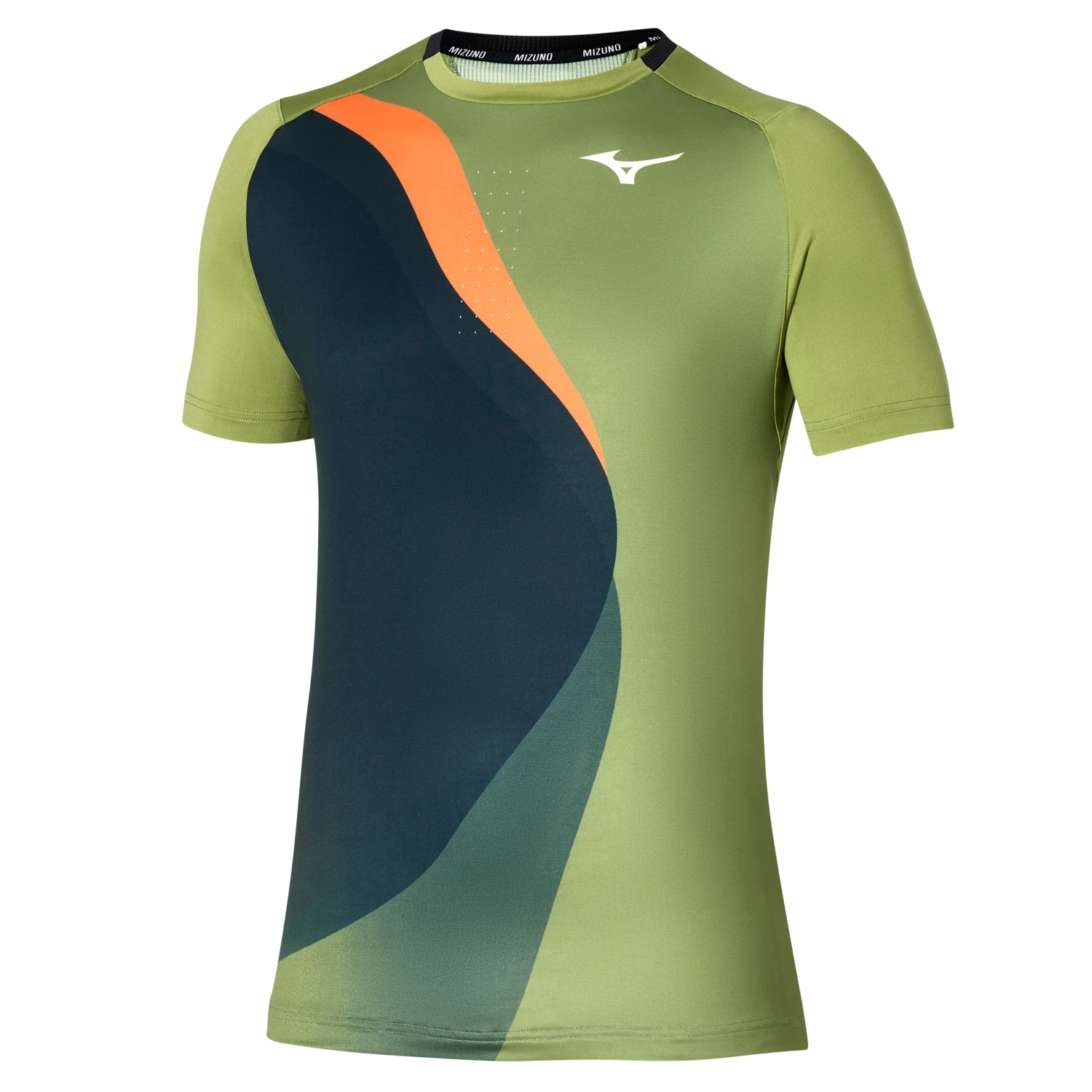 Maglietta da uomo Mizuno Release Shadow Graphic Tee Calliste Green S Sportega