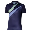 Maglietta da uomo Mizuno  Release Shadow Polo Evening Blue XXL