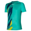 Maglietta da uomo Mizuno  Shadow Graphic Tee Turquoise M