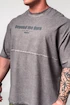 Maglietta da uomo Nebbia  Washed-off Oversized Heavyweight Cotton T-shirt NO SHORTCUTS Light Grey