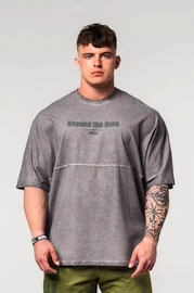 Maglietta da uomo Nebbia Washed-off Oversized Heavyweight Cotton T-shirt NO SHORTCUTS Light Grey