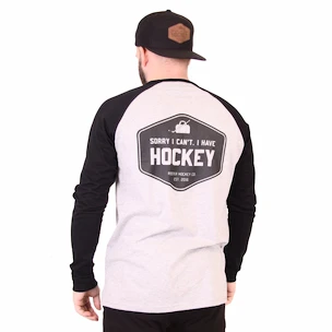 Maglietta da uomo Roster Hockey  SORRY RAGLAN GreyBlack