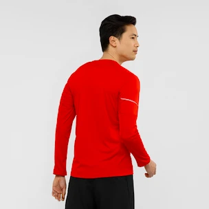 Maglietta da uomo Salomon  Agile LS Tee red S