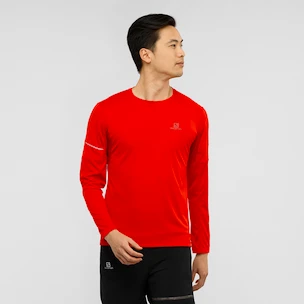 Maglietta da uomo Salomon  Agile LS Tee red S