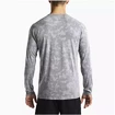 Maglietta da uomo Saucony  Negative-Splt Jacquard LS grey