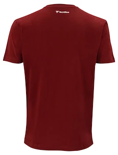 Maglietta da uomo Tecnifibre  Club Cotton Tee Cardinal