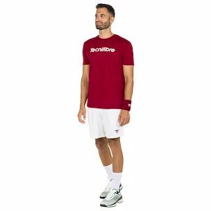 Maglietta da uomo Tecnifibre  Club Cotton Tee Cardinal