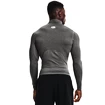 Maglietta da uomo Under Armour  HeatGear Armour Comp Mock LS Gray