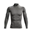 Maglietta da uomo Under Armour  HeatGear Armour Comp Mock LS Gray