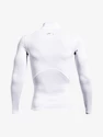 Maglietta da uomo Under Armour HeatGear Comp Mock LS-WHT