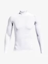 Maglietta da uomo Under Armour HeatGear Comp Mock LS-WHT