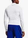 Maglietta da uomo Under Armour HeatGear Comp Mock LS-WHT