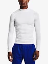 Maglietta da uomo Under Armour HeatGear Comp Mock LS-WHT