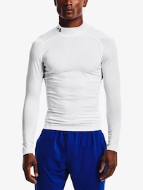 Maglietta da uomo Under Armour HeatGear Comp Mock LS-WHT