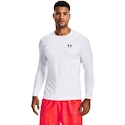 Maglietta da uomo Under Armour HeatGear Fitted LS White