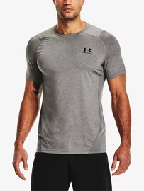 Maglietta da uomo Under Armour HeatGear Fitted SS Grey