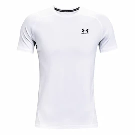 Maglietta da uomo Under Armour HeatGear Fitted SS White