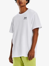 Maglietta da uomo Under Armour LOGO EMB HEAVYWEIGHT SS-WHT